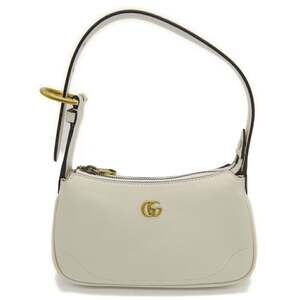 GUCCI Cream Leather GG Marmont Bag